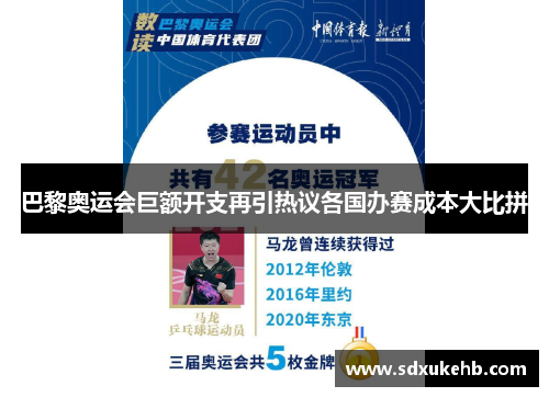 巴黎奥运会巨额开支再引热议各国办赛成本大比拼